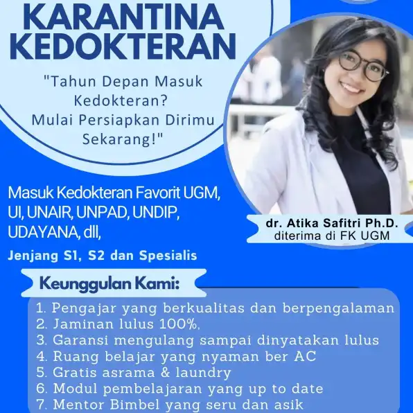 INTENSIF, 0823-3878-9505 Harga Bimbel Online Masuk FK Kedokteran Universitas Lambung Mangkurat di Karanganyar Surabaya PT PUTRA BANGSA CENDEKIA