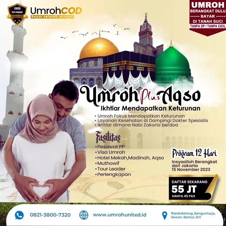 LEGAL, 0858-9587-9128 Travel Umroh Oktober 2026 Batang Makassar Jogja UMROH UNITED BANGKALAN