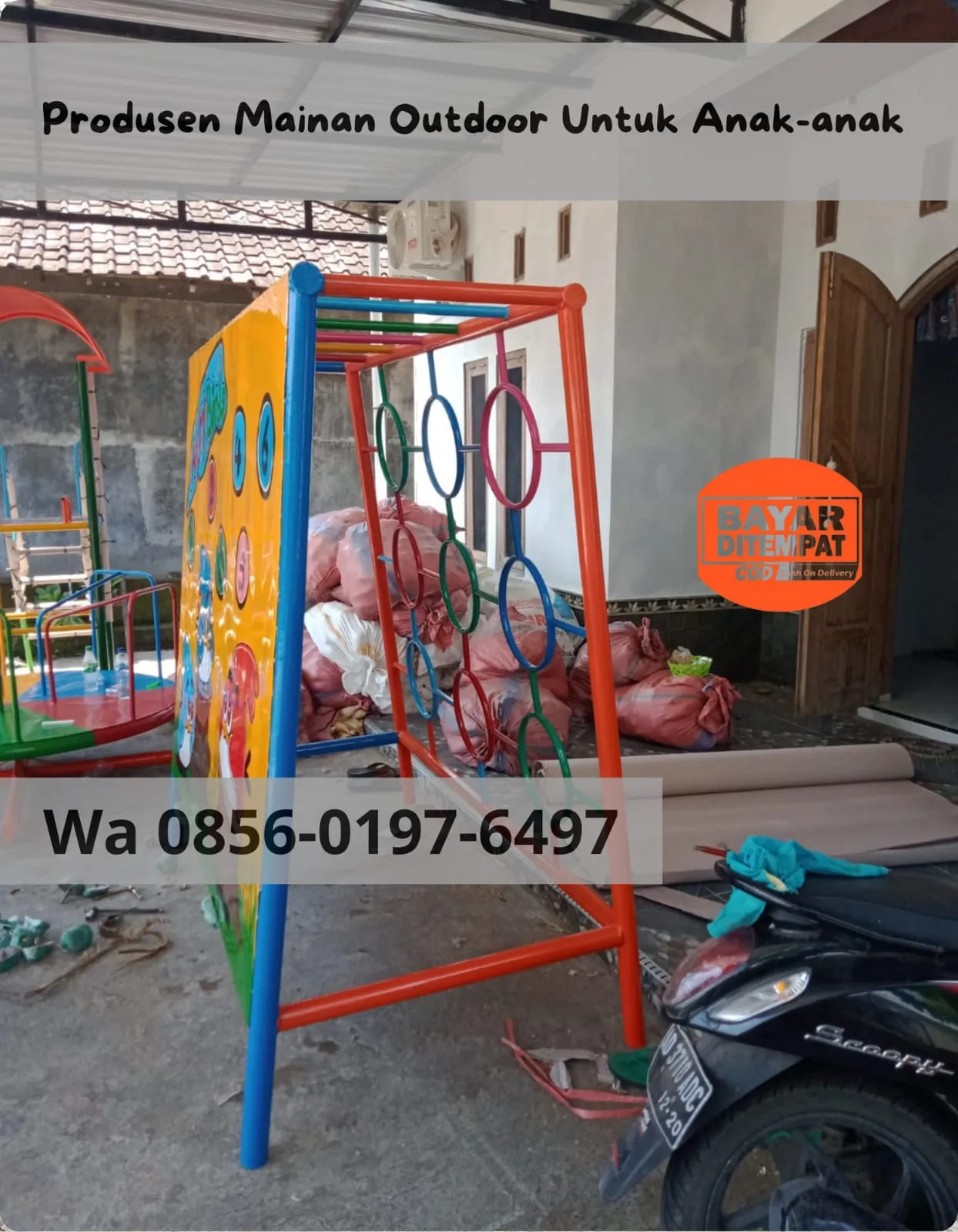 TERLENGKAP Produsen Playground outdoor dan Ayunan Besi Model Bulat untuk taman Bisa riques di Kudus