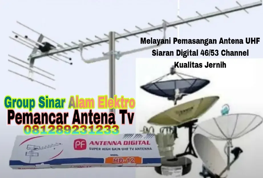 Jual Antena Digital Berikut Teknisi instalasi Cibinong Bogor