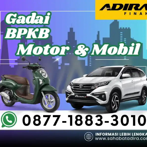 0877-1883-3010, Gadai BPKB Adira Sholeh Iskandar