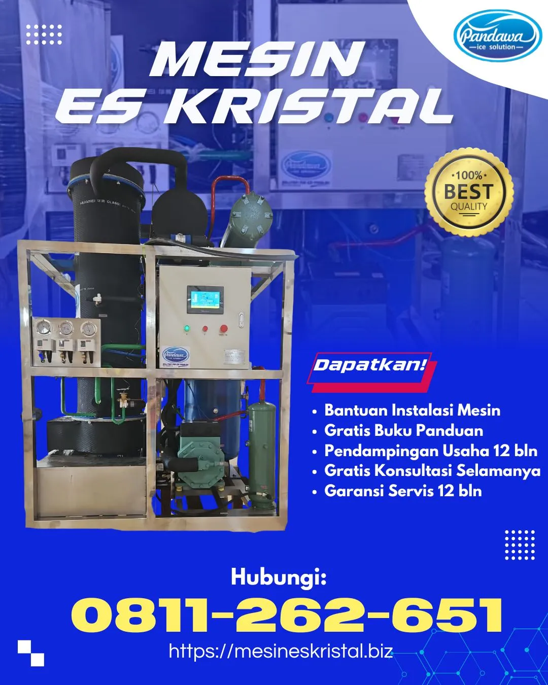 HARGA MESIN PEMBUAT ES BATU KRISTAL PARIGI MOUTONG, SULTENG