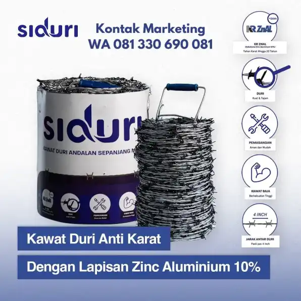 Cek 081-330-690-081 Siduri Harga Kawat Duri Panjang 100 Meter Rungkut Surabaya Pilihan Cerdas! #3