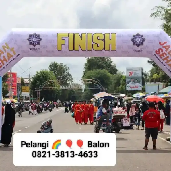 Balon Gate Start Finish Bekasi 0821-3813-4633 Pelangi Balon