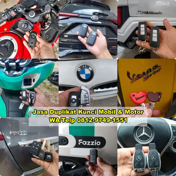 Duplikat Kunci Terdekat 0812-9749-1551(WA) Ahli Kunci Mobil Immobilizer, Smart Key Dan Keyless