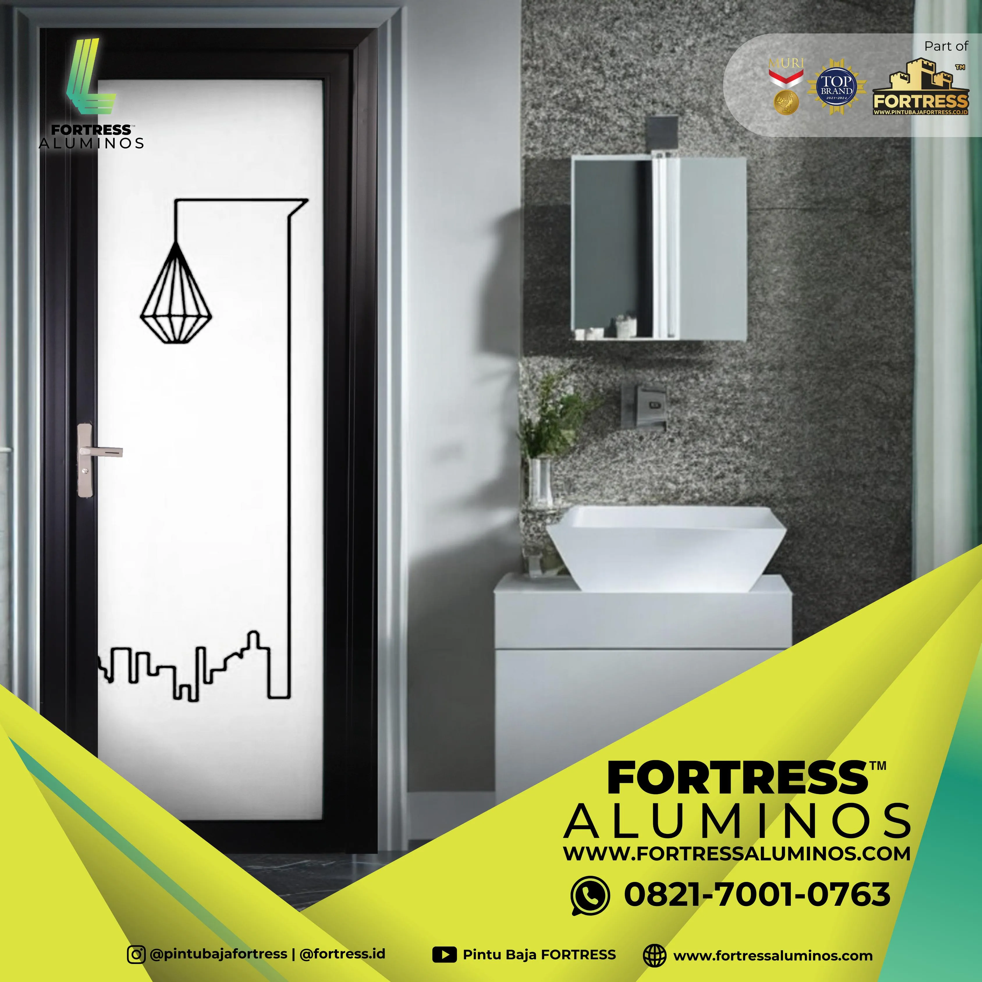 (ALUMINOS) Harga Pintu Minimalis Aluminium Di Palu