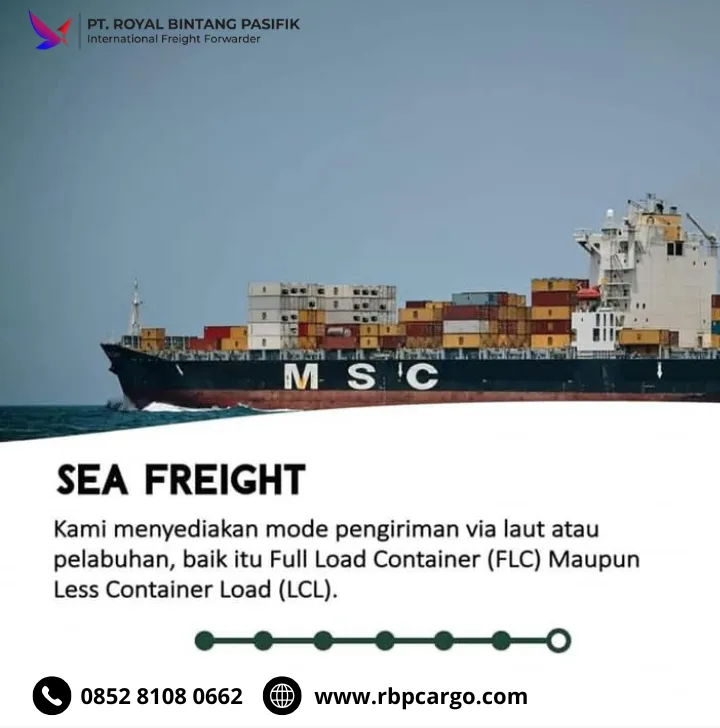 Jasa import barang by sea freight