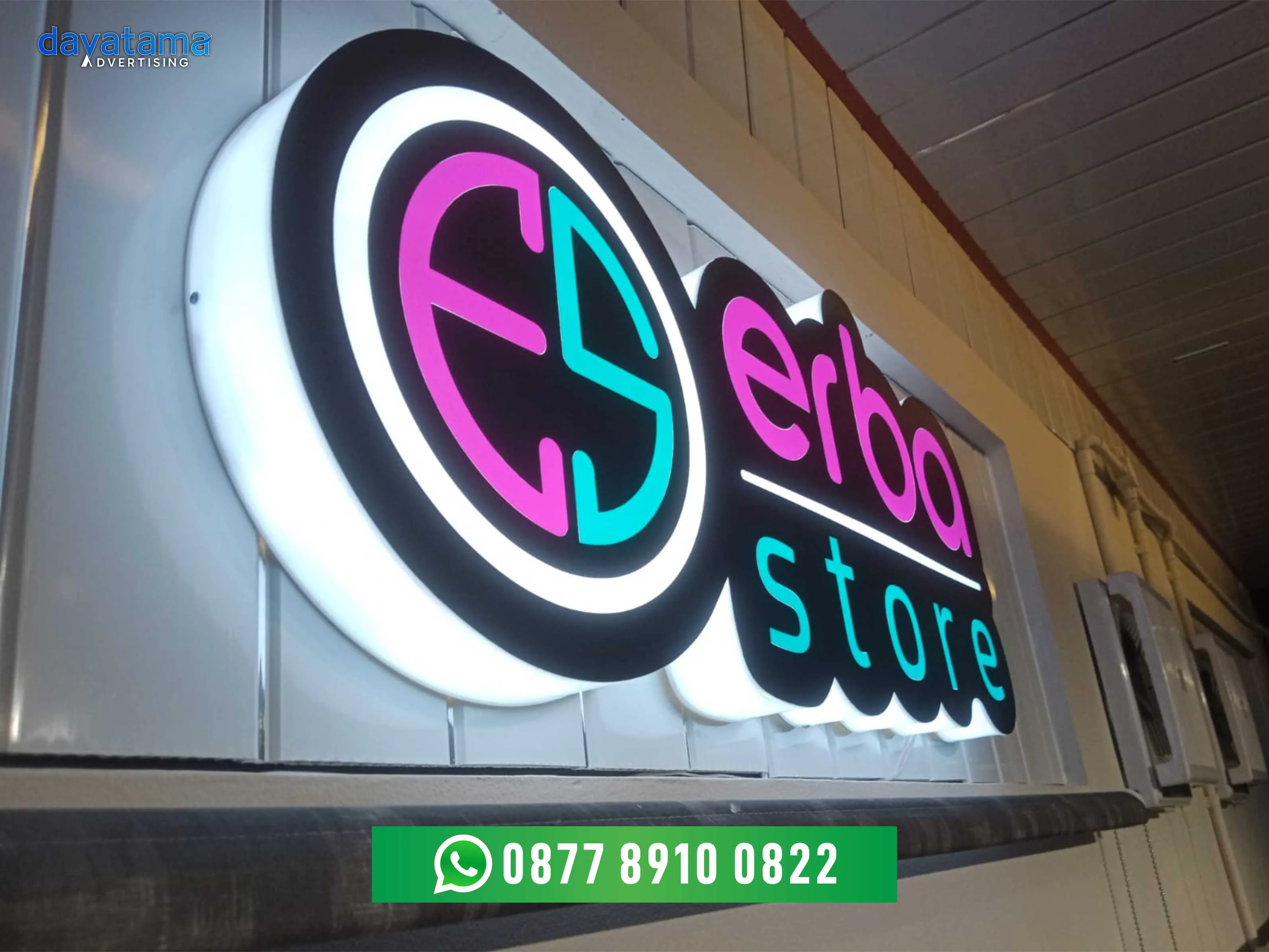 Custom Neon Box dan Huruf Timbul Kota Bekasi