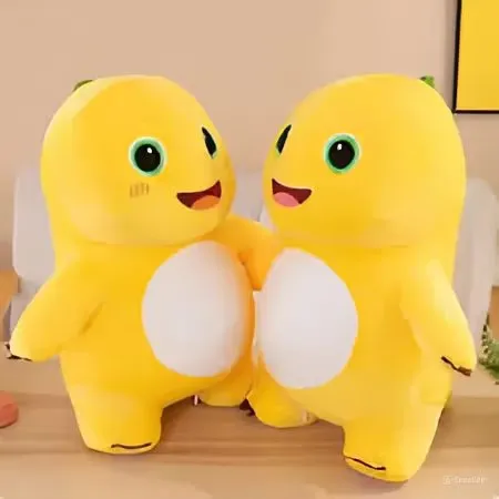 Boneka Dino Kuning Naloong Bahan Yelvo Halus Lembut Ber SNI Boneka Anak Kado Ulangtahun Anak