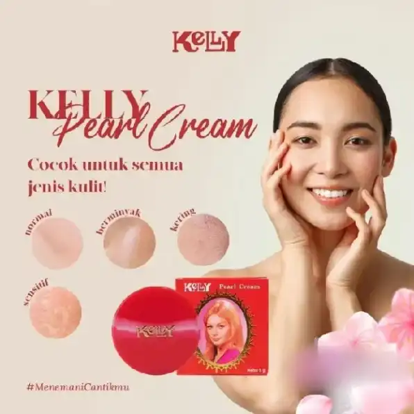 Kelly Pearl Cream 15gr - 5gr - Krim Wajah - Foundation