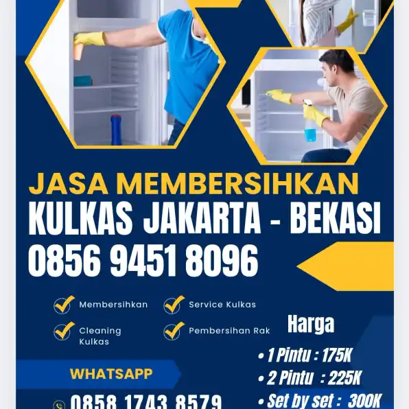 0856 9451 8096 Jasa Bersih Bersih Kulkas Tebet Jakarta Selatan