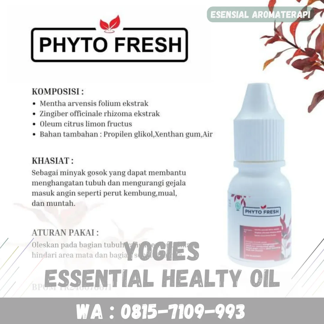 (YOGIES), Agen Phyto Fresh Kab Cianjur, Aromaterapi Sereh