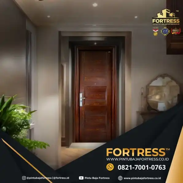 BERKUALITAS..!! WA 0821 7001 0763 (FORTRESS) Pintu Motif Kayu Depan Rumah Di Sintang