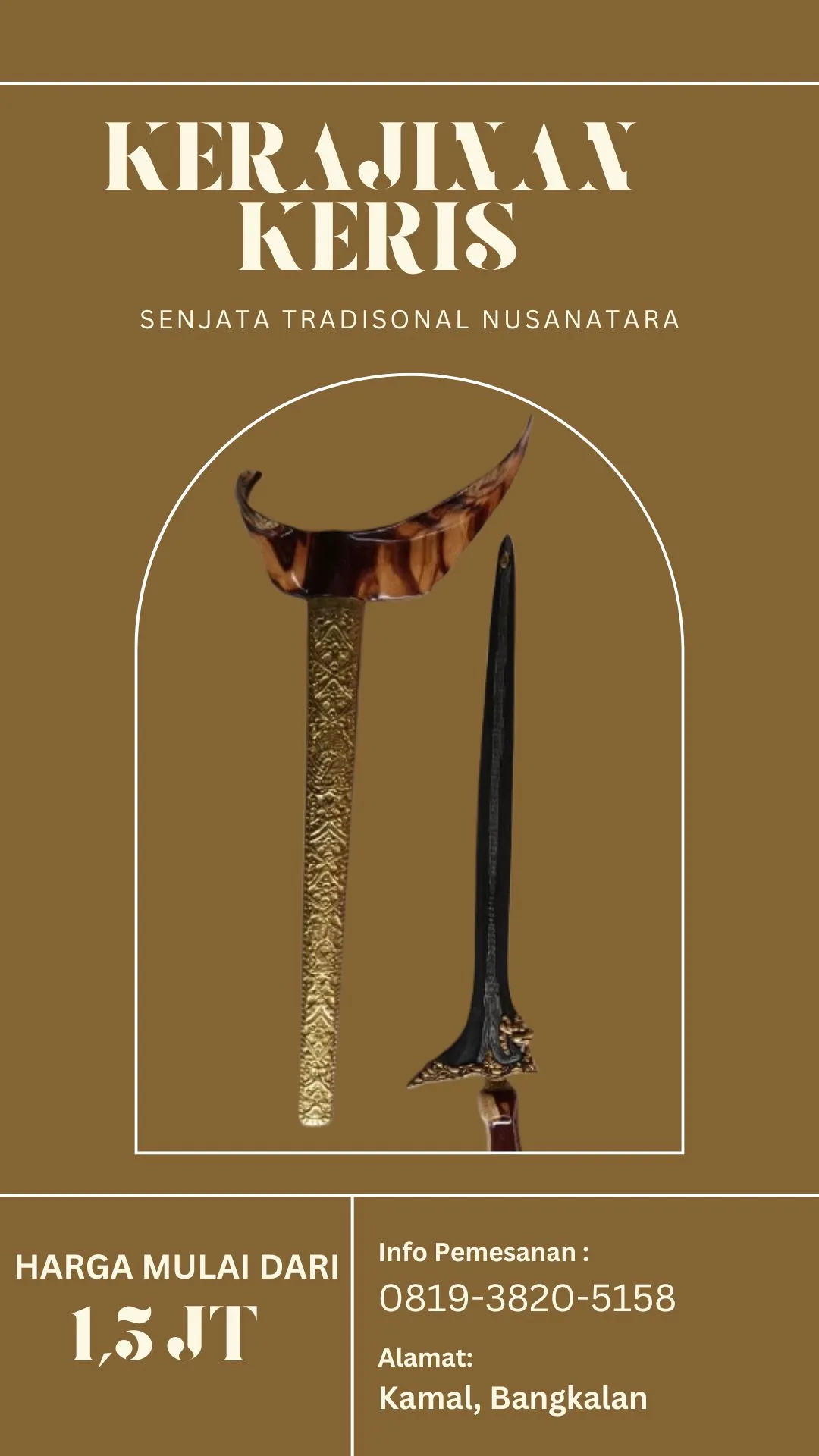 Berkah 0819-3820-5158 Tempat Jual Keris Bali Gagang Keris Bali Filosofi Hulu Sungai Selatan Depok Kerajinan Keris