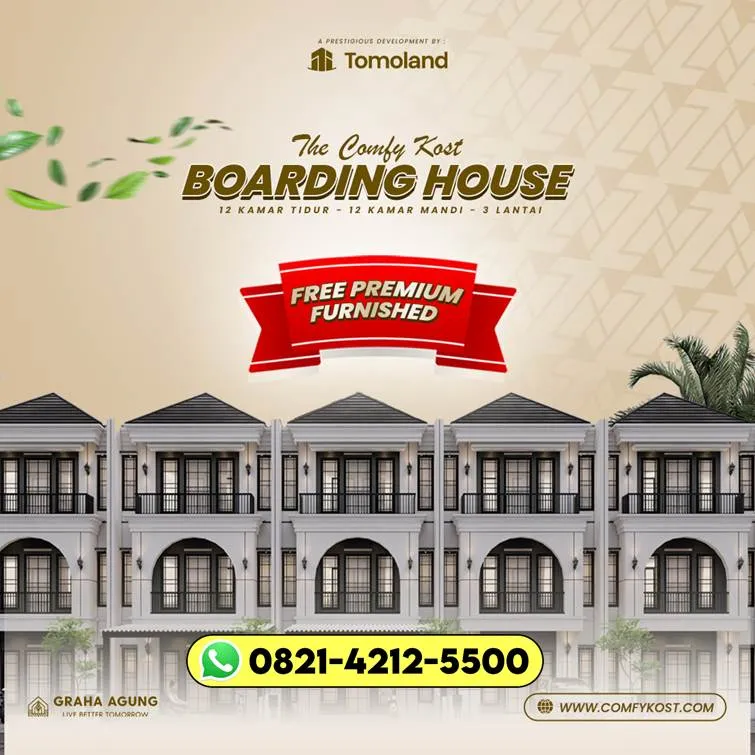 AMAN T821-4212-5500 Pengembang Rumah Kost Bulanan Untuk Profesional Muda Jawa Timur Blitar COMFY KOST