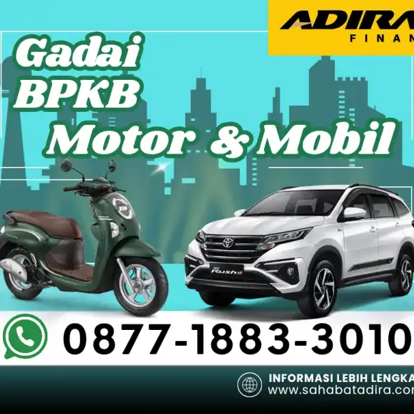 0877-1883-3010, Gadai BPKB Adira Soekarno Hatta Bandung