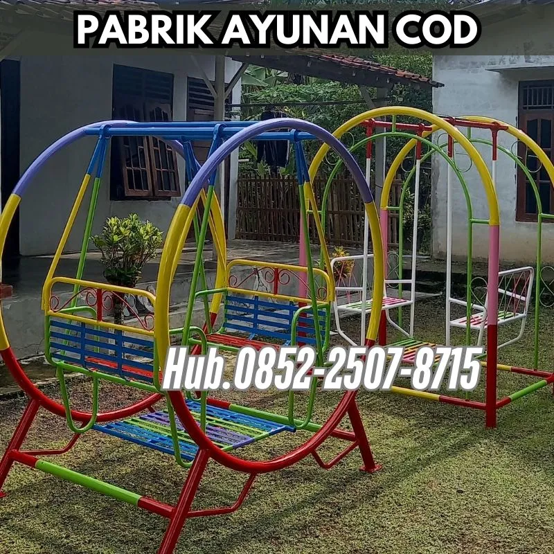 Hub 0852-2507-8715 GROSIR !! ayunan besi kecil Dan mainan outdoor Kec Randudongkal Pemalang Bayar COD Free Ongkir