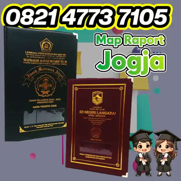 0821-4773-7105 Cover Buku Raport Map Ijazah di Gedongtengen Jogja