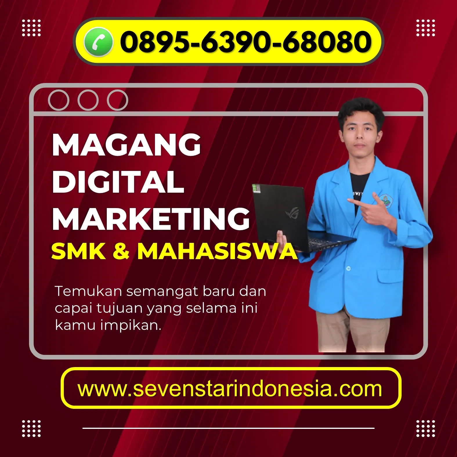 WA 0895-6390-68080, Program PKL Jurusan Informatika di Malang