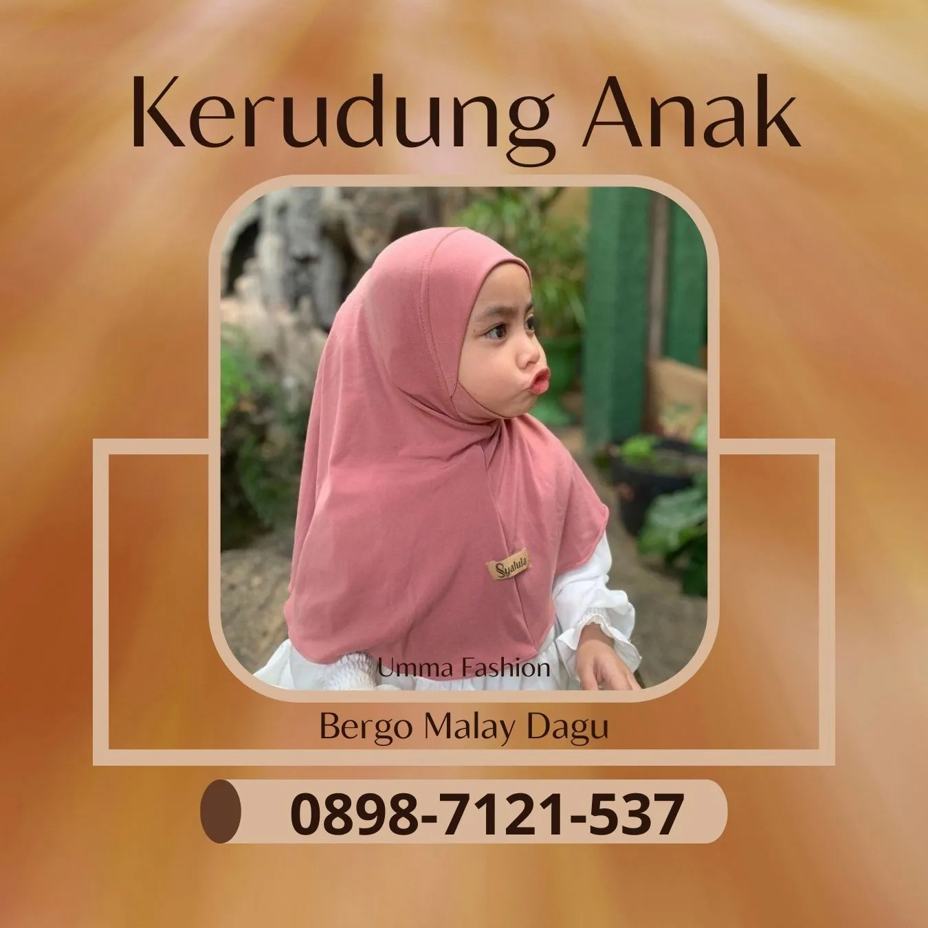 Kerudung Anak Bertopi |Umma Fashion| di Babakan Bandung