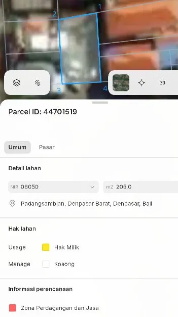 Dijual 2,05 are, Jl. Buana Mas Indah Buana Raya Padangsambian Denpasar