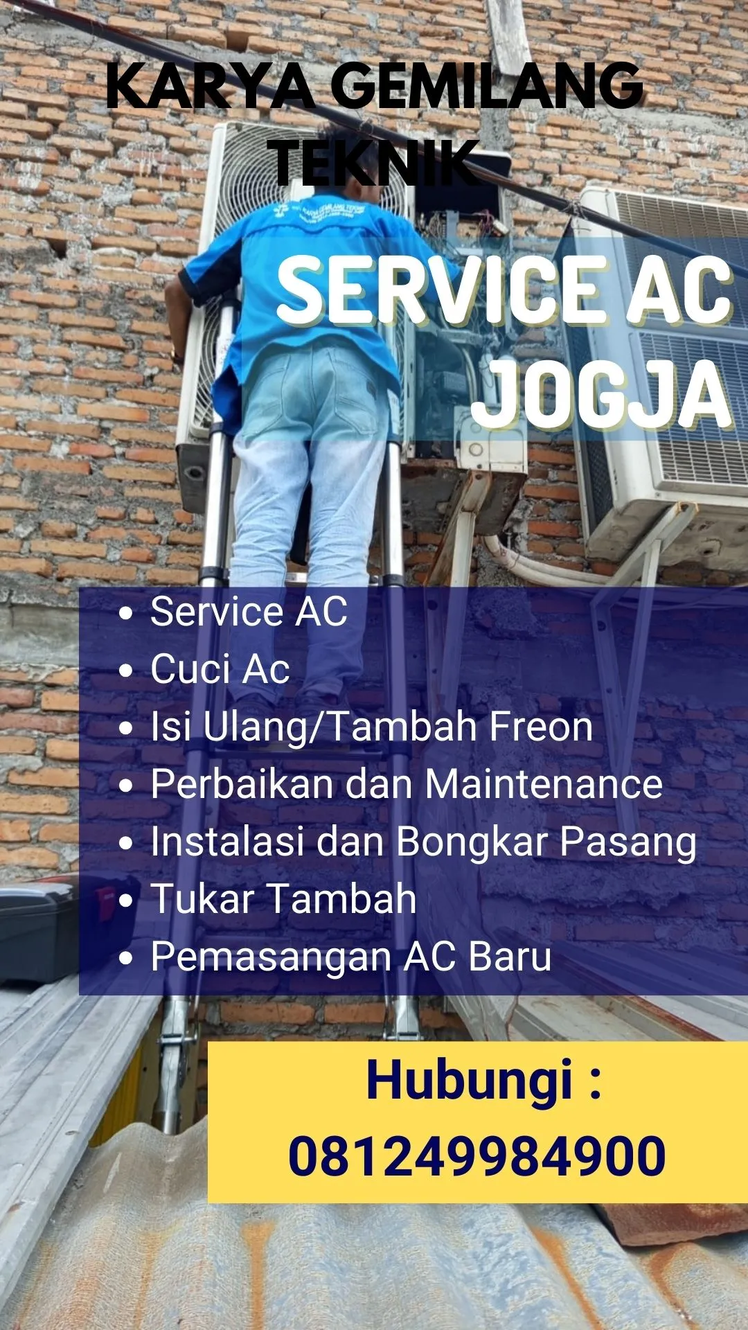 Service AC, Cuci AC, Pasang AC di Kalibawang Kulon Progo