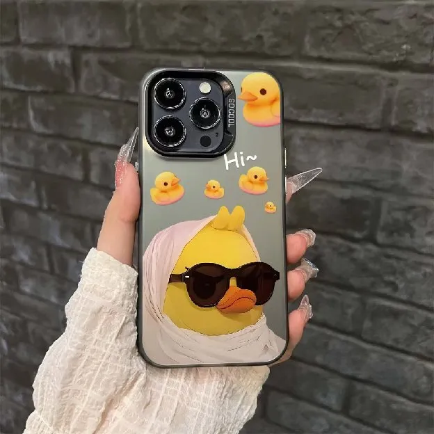 Casing Ponsel Bebek Kuning Kecil Yang Lucu