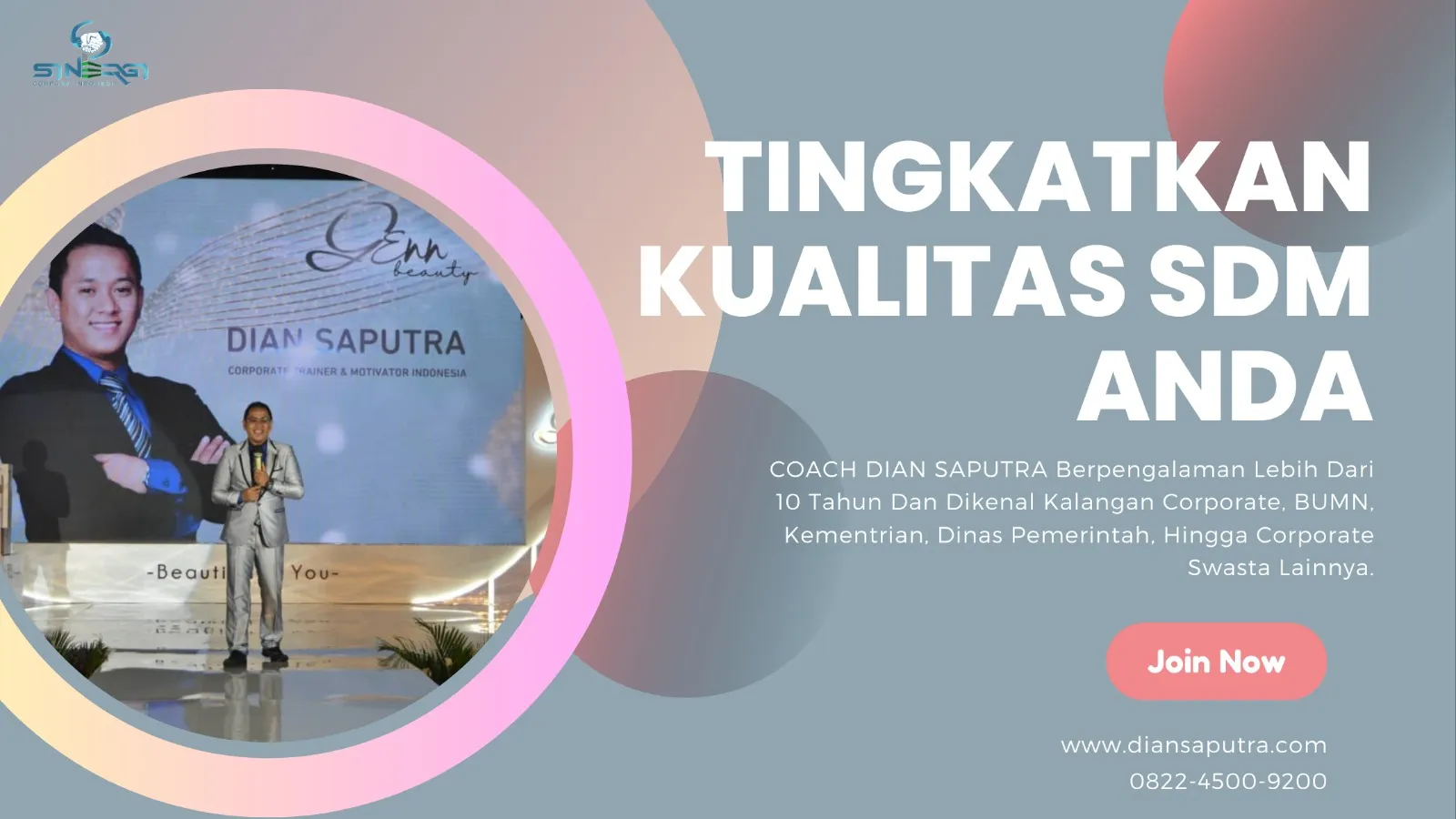 Pembicara Motivator Kudus, Terpercaya & Solutif, Dian Saputra