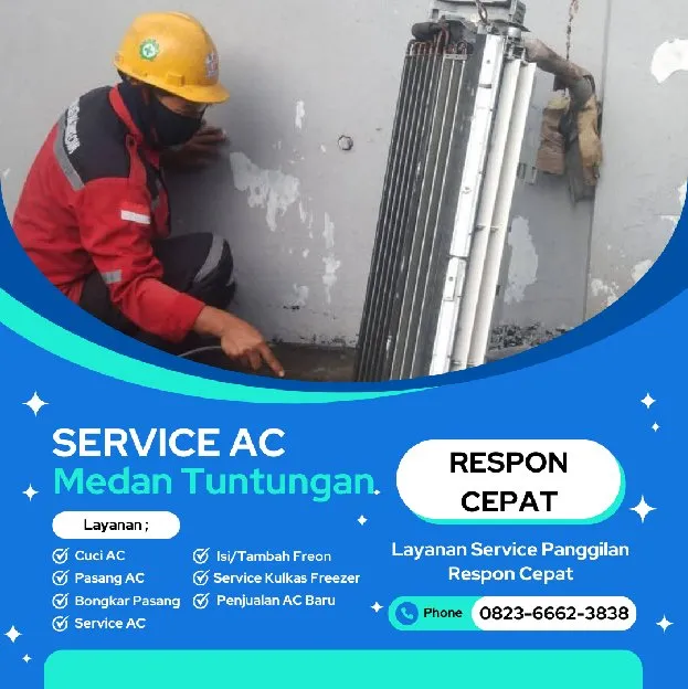 Service AC Laucih Medan Tuntungan 0823  6662  3838
