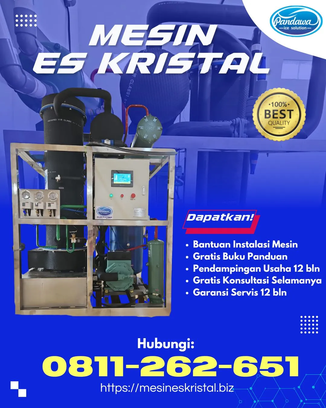 HARGA MESIN PEMBUAT ES BATU KRISTAL TOJO UNA-UNA, SULTENG