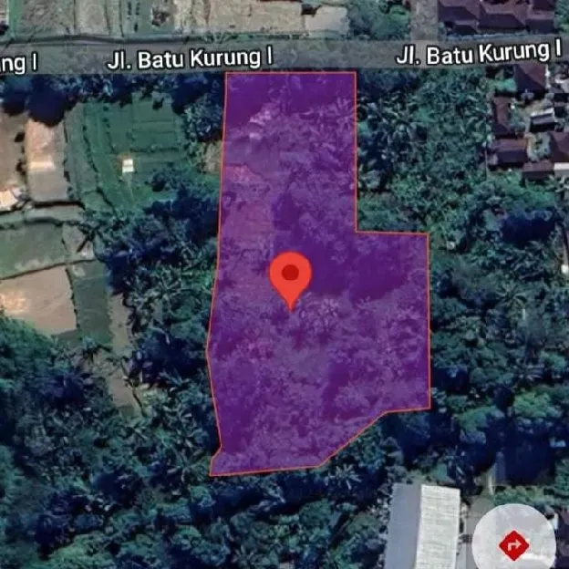 Dijual 59 are & 1,68 Ha. Jl. Batu Kurung I Raya Bunutan Kedewatan Ubud Gianyar