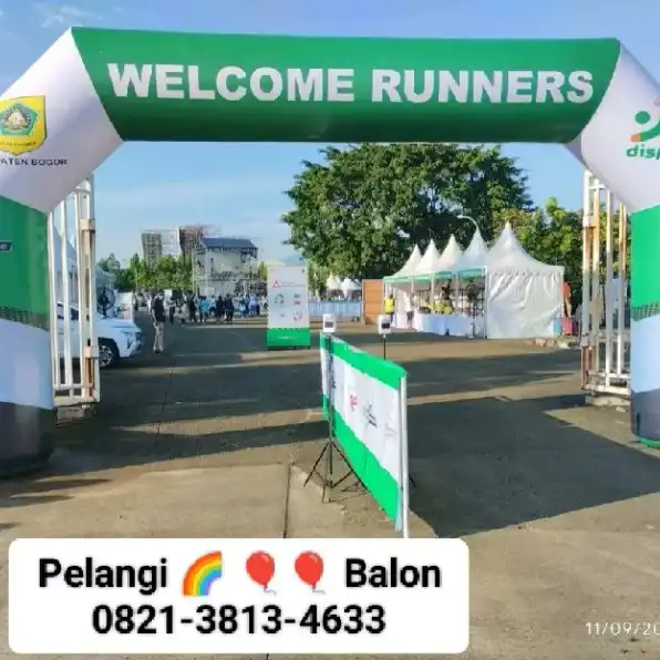 Balon Gate Start Finish Bekasi 0821-3813-4633 Pelangi Balon