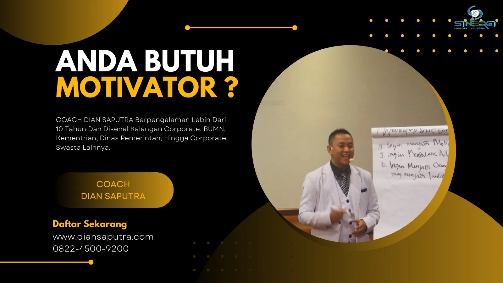 Motivator Surakarta, Terpercaya & Solutif, Dian Saputra