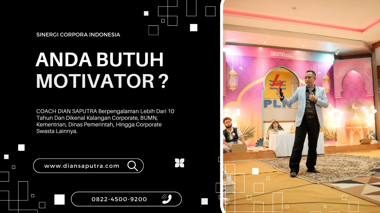 Pembicara Motivator Pangandaran, Terpercaya & Solutif, Dian Saputra