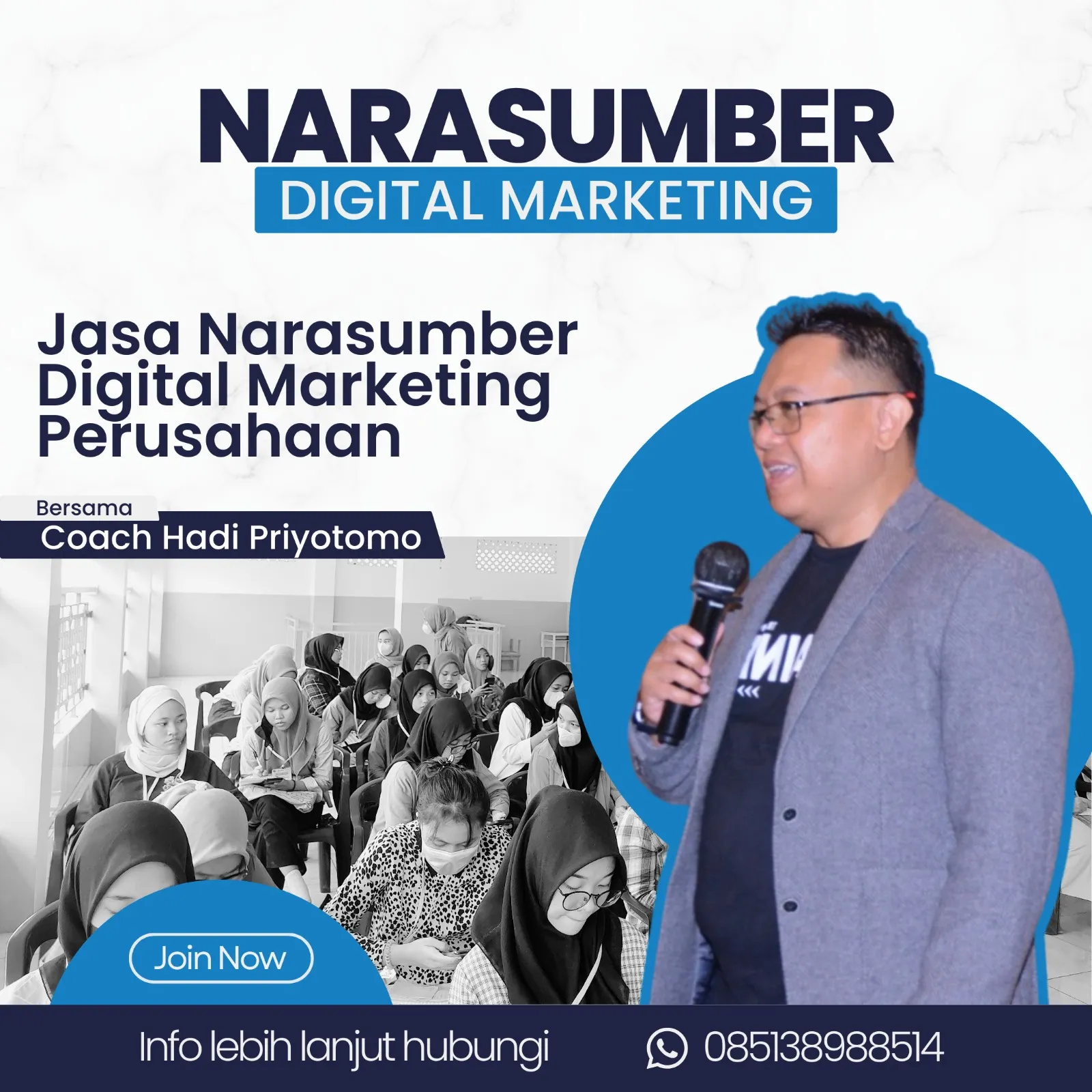 Pengajar Pemasaran Digital Blitar Bersemangat  & Seru