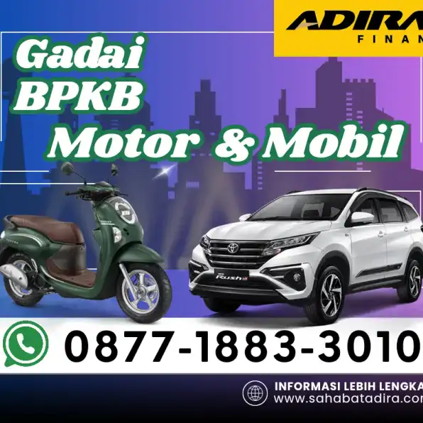 0877-1883-3010, Gadai BPKB Adira Lebak