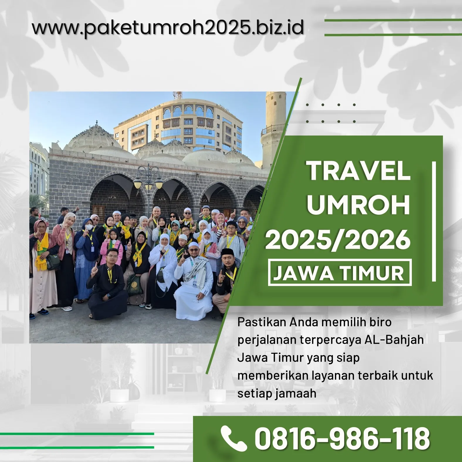 Travel Umroh Ramadhan 2025 Lowokwaru – AL Bahjah, Pahala Berlipat!