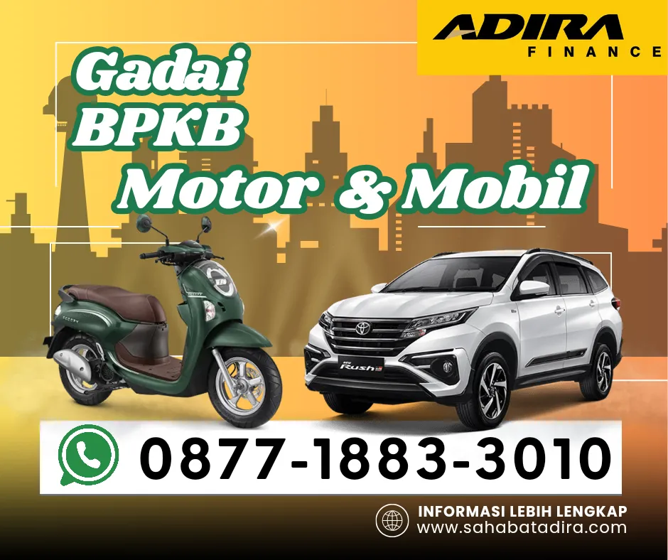 0877-1883-3010, Gadai BPKB Adira Cimanggis