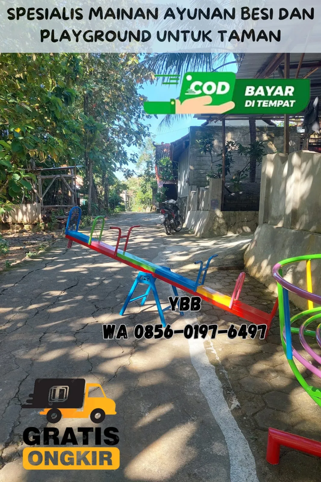 TERLENGKAP Produsen Playground outdoor dan Ayunan Besi Model Bulat untuk taman Bisa riques di Banyumas