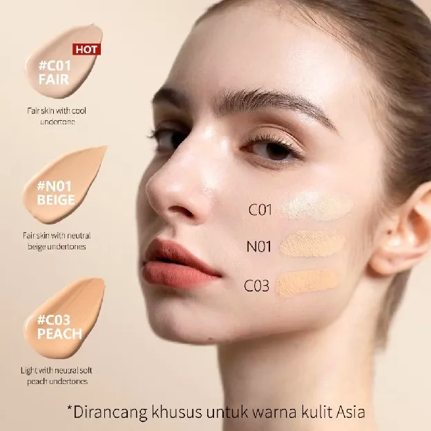 NEW UPGRADE ONLYOU Serum Foundation 24H JAM TAHAN LAMA UltraWear Soft-Focus SPF25 PA+++ Concealer me