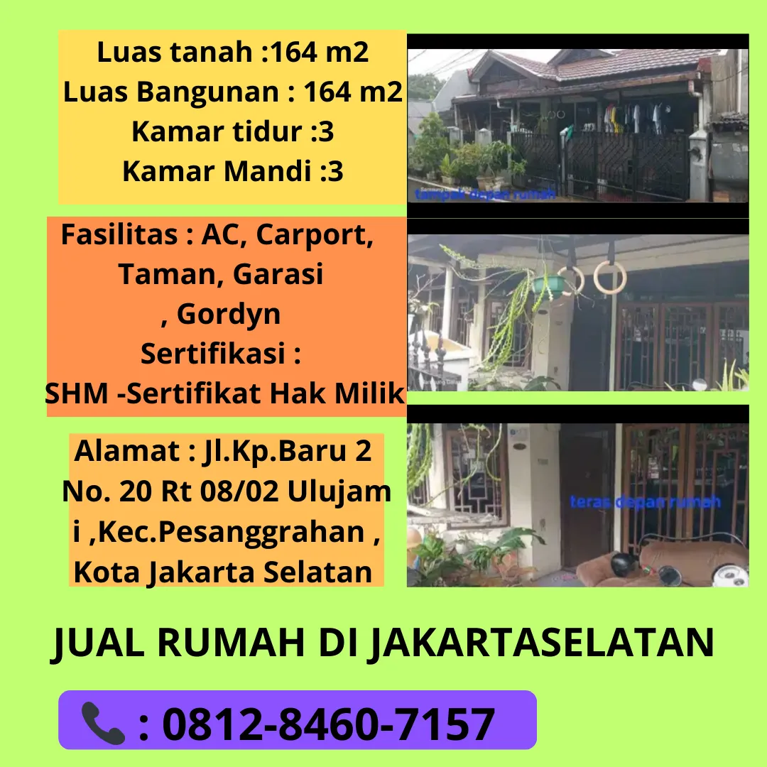 Lokasi Strategis  Harga Jual Rumah Dekat Dengan GBK Arena Fasilita restoran CAFE Jakarta Pusat