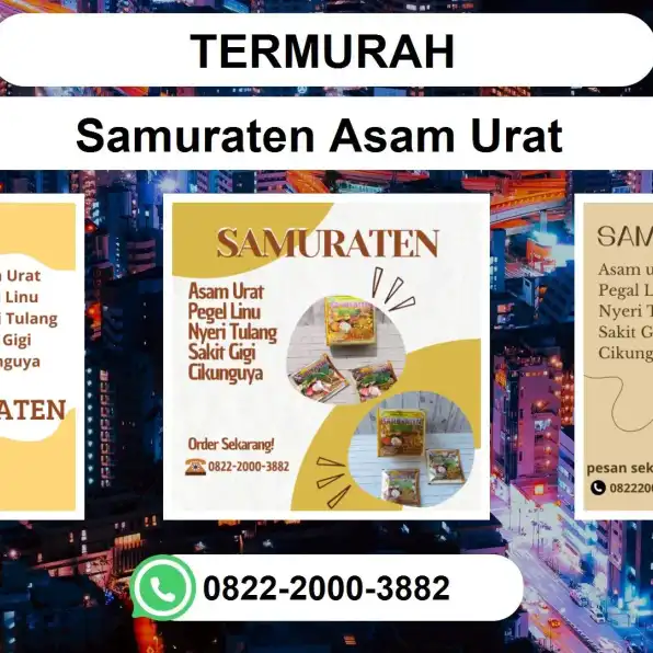 TERMURAH, 0822-2000-3882 DISTRIBUTOR Samuraten Asam urat Jember