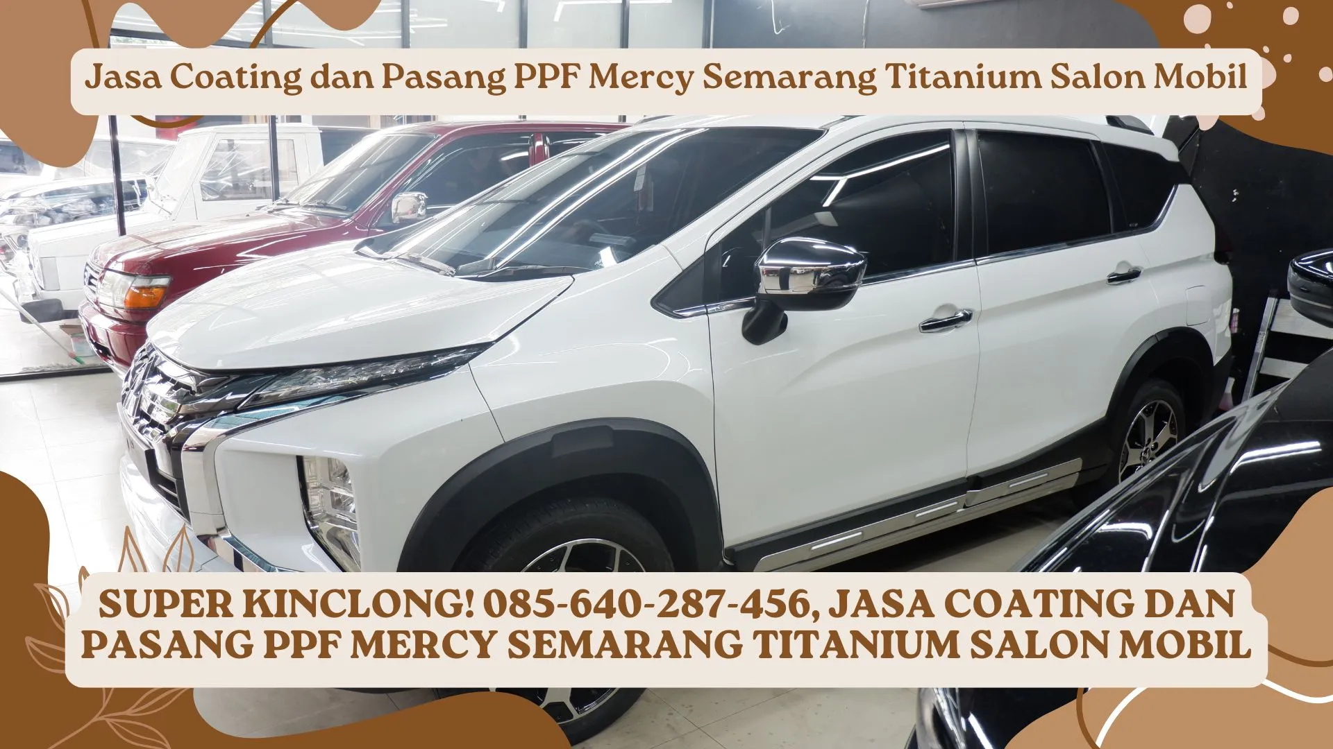 Ultra Shine! Jasa Coating dan Pasang PPF Mercy Semarang Titanium Salon Mobil