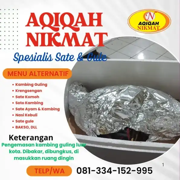 Hub. 0813 3415 2995 Layanan Aqiqah Anak Perempuan Dengan Menu Spesial Blitar