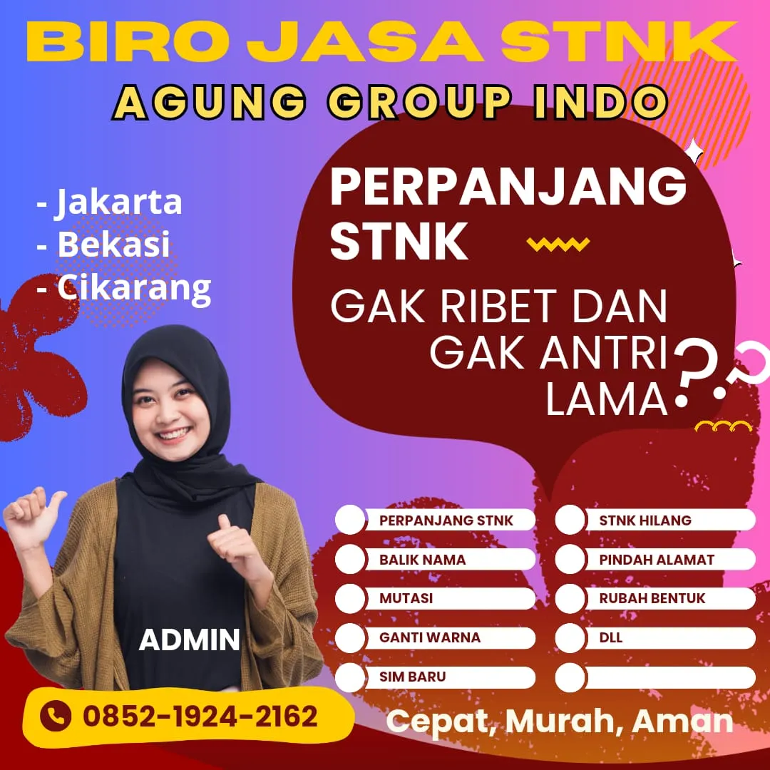 PROMO, WA 0852-1924-2162, Biro Jasa Ganti Plat Bekasi, Jasa Perpanjang Pajak Jakarta