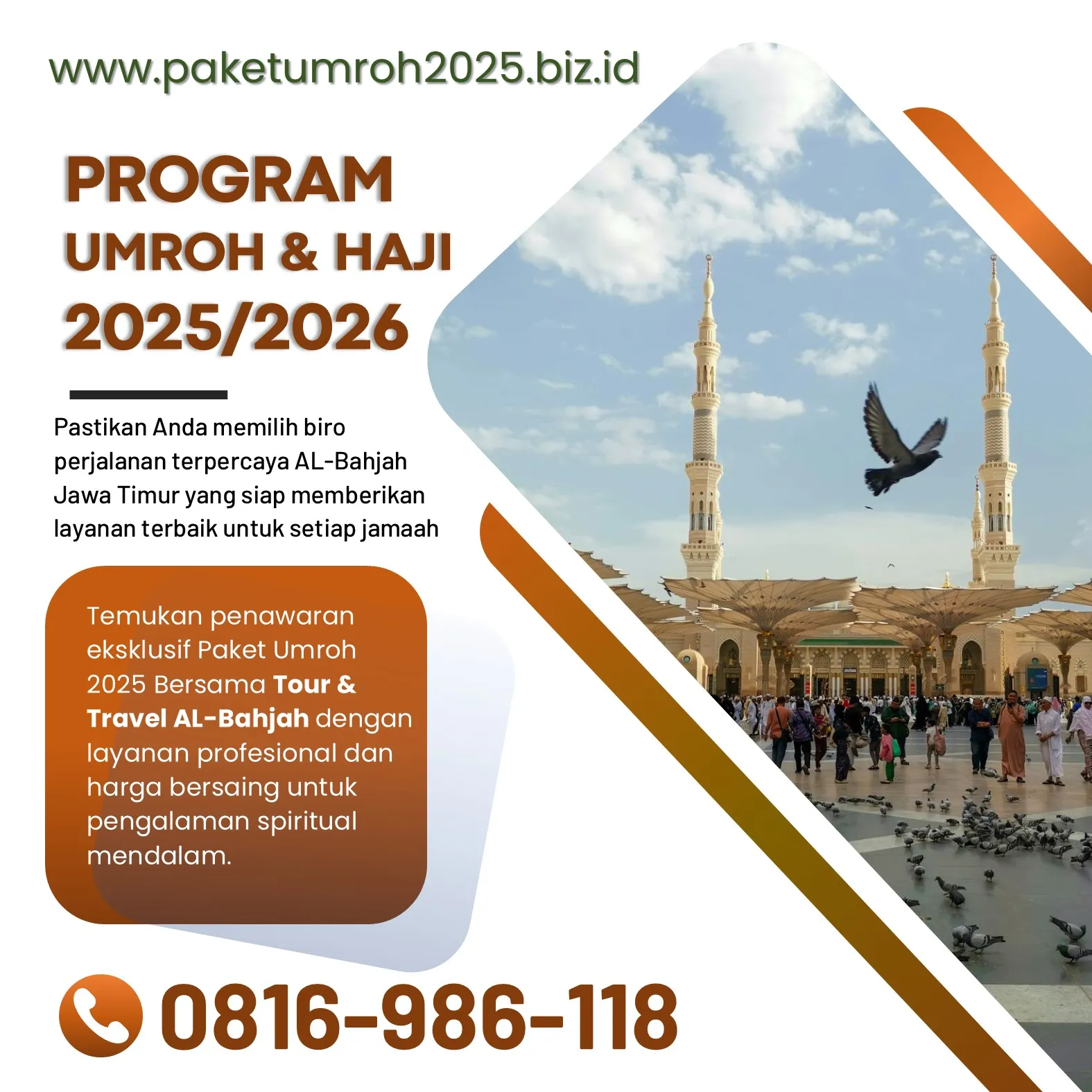 Travel Umroh Akhir Tahun 2025 Karangploso Malang Bersama AL Bahjah