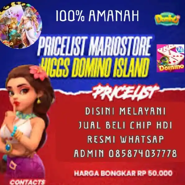 Top up paling mudah Koin emas Higgss Dominoo Islands