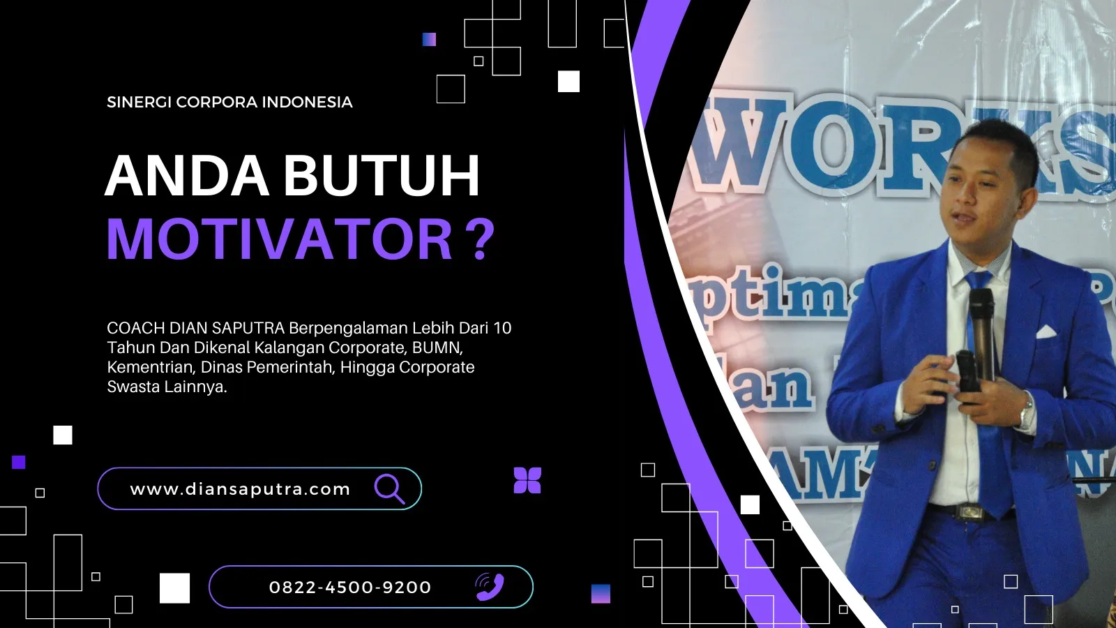 Motivator Medan, Terpercaya & Solutif, Dian Saputra