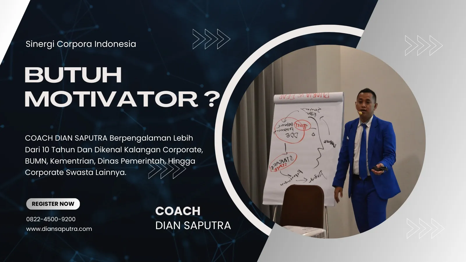 Pembicara Motivator Kepulauan Seribu, Terpercaya & Solutif, Dian Saputra