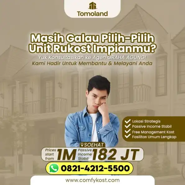 BERSIH 0821-4212-5500 Dijual Cepat Rumah Kost Campur (Pria Dan Wanita) Untuk Traveler Jawa Timur Kediri GRAHA AGUNG HIGHLAND